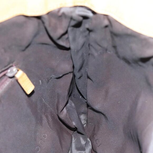 GUCCI GG Canvas Bamboo Sherry Line Hand Bag 2way Beige Red Auth 75306 - Picture 12 of 16